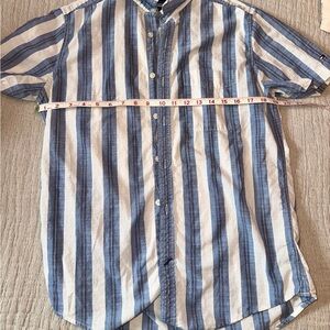 Tommy Hilfiger Blue and White Casual Shirt